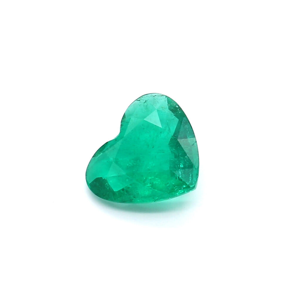 1.36ct Heart Shape Emerald