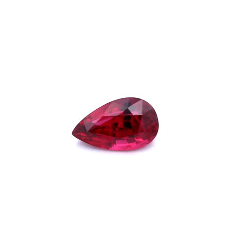 1.01ct Pear Shape Ruby, No Heat, Thailand - 7.76 x 4.66 x 3.72mm