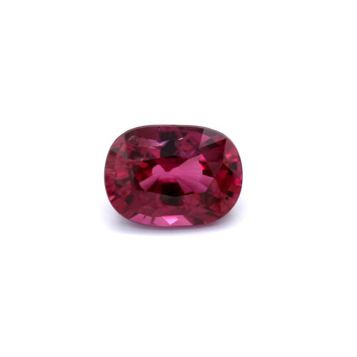 1.92ct Purplish Red, Cushion Ruby, Thailand - 8.43 x 6.18 x 4.27mm
