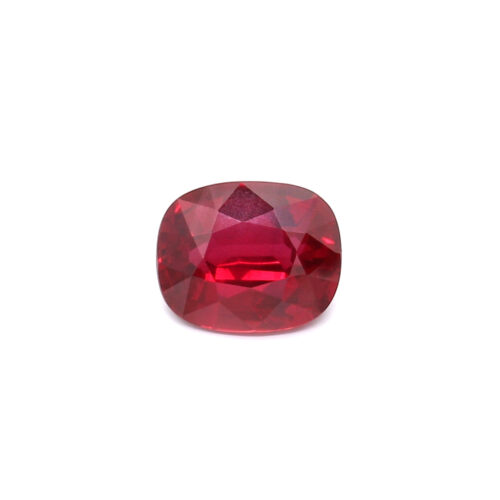 2.07ct Vivid, Pigeon's Blood Red, Cushion Ruby, No Heat, Mozambique - 8.12 x 6.66 x 4.21mm
