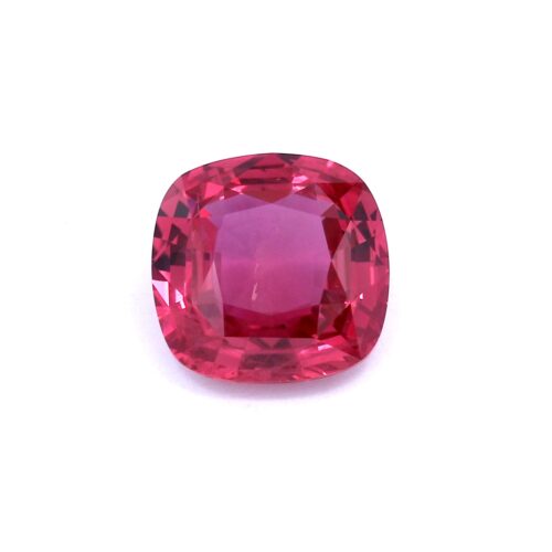 6.05ct Pinkish Red, Cushion Ruby, Thailand - 11.07 x 11.02 x 5.34mm
