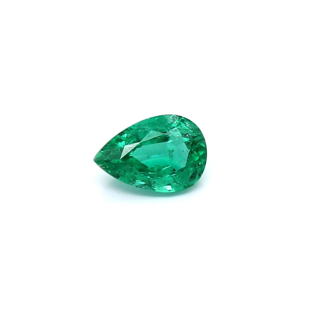 0.87ct Pear Shape Emerald